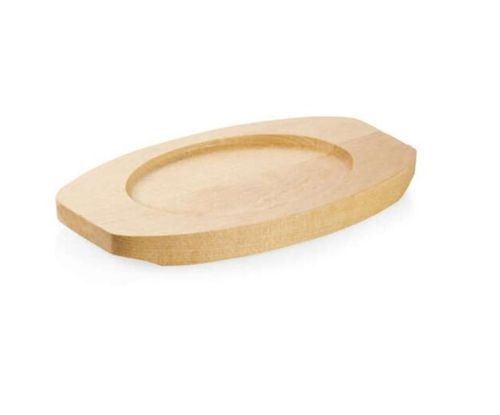 Holzuntersetzer  oval 18 x 10 x 1,6 cm Außenmaß