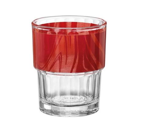 Trinkglas 20 cl gehärtet rot